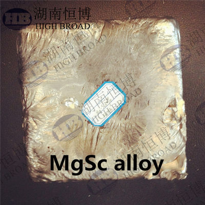Китай ISO Магний Скандий Металл Mg2%Sc Mg5%Sc Mg30%Sc Главный сплав поставщик