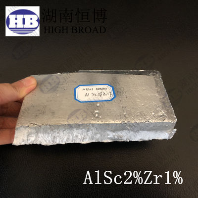 Китай Алюминий скандий цирконий AlSc2Zr1 Алюминиевые основные сплавы для металлургических плавлений алюминиевых металлов поставщик